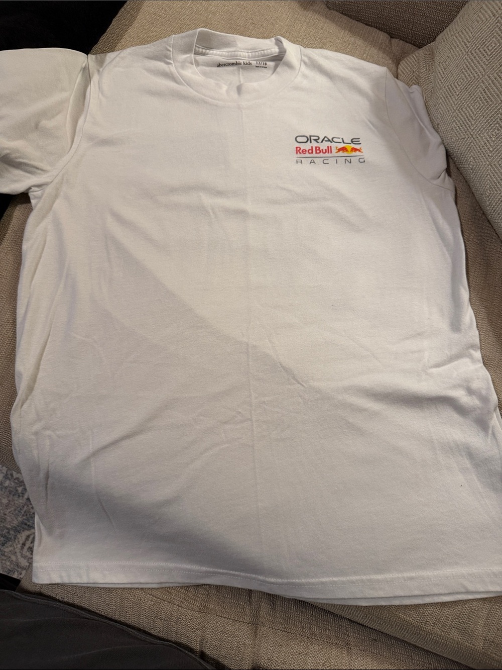 Abercrombie Red Bull racing White Logo Tee - boys